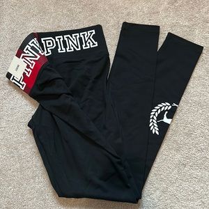 Pink Victoria’s Secret Black Leggings Size S